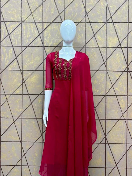 BUDGET FRIENDLY KURTHI WITH DUPPATA